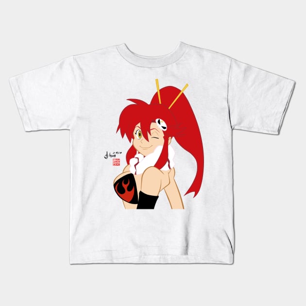 Yoko Littner Kids T-Shirt by howardshum